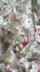 Rose floral organza