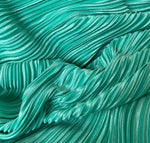 Pleated pleated satin