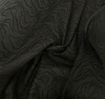 Black swirly brocade