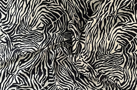Zebra  cotton satin