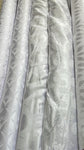 White jacquard silks
