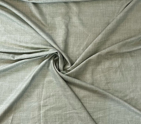 Metallic plaid linen suiting