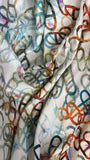 Paperclip metallic Italian silk