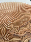Pleated liquid organza
