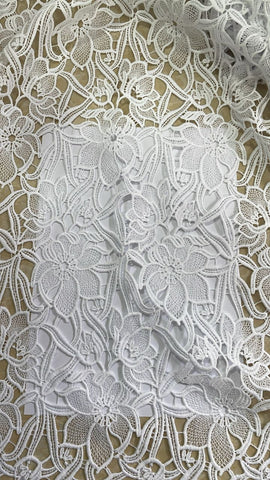 Thick floral guipere lace