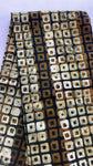 Small squares tie and dye African print cotton