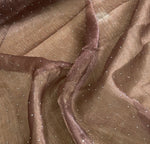 Crinkle stone organza