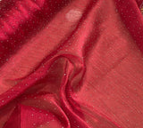 Crinkle stone organza