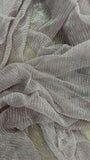 Pleated shimmer soft chiffon