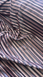 Two coloured pleated satin