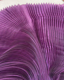 Pleated liquid organza