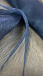 Plain pleated organza