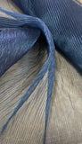 Plain pleated organza