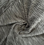 Pleated pleated satin