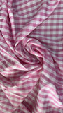 Gingham poly cotton