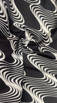 Wavy monochrome silk