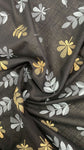 Gold metallic leaf linen