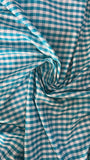 Gingham poly cotton
