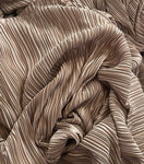 Pleated pleated satin