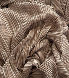 Pleated pleated satin