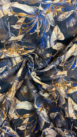 Metallic leaf   brocade