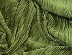 Pleated pleated satin