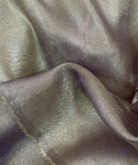 Metallic striped organdy