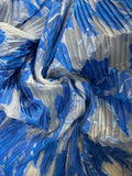 Pleated big floral organza brocade ( more colours available)