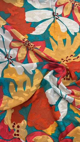 Big floral burnout chiffon