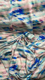 Crinkle multicoloured stroke silk