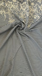Striped embroidered border cotton