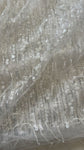 White beaded sequin tassel lace