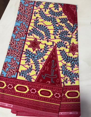 Star plant African wax print