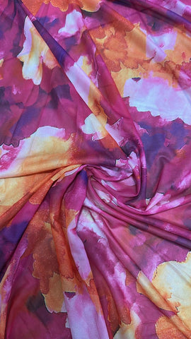 Fuschia abstract mesh