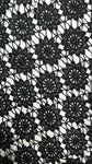 Black sunny floral guipere lace