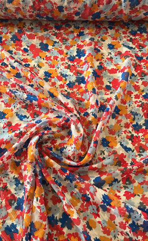 Multi little floral burnout chiffon