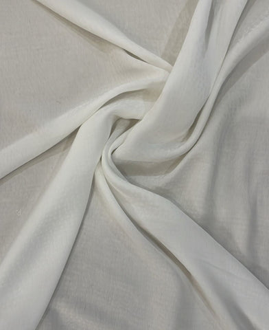 Off white dot chiffon