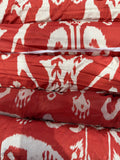 5 print orange abstract tribal design