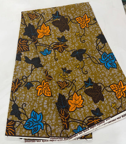 Leafy African wax print