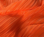 Pleated pleated satin