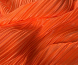 Pleated pleated satin