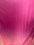 Big ombre pleated silk