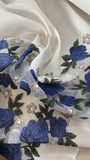 Rose borders burnout  linen