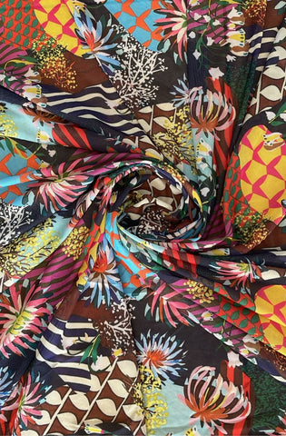 Abstract mix print mesh