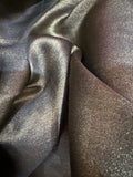 Gold Metallic silky crepe chiffon