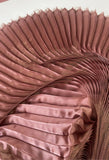 Pleated liquid organza