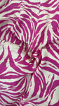 Pink zebra soft linen