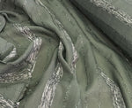 Metallic tassel linen rayon