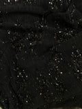 Sequin pleated mesh