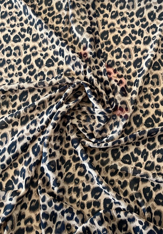 Leopard print chiffon
